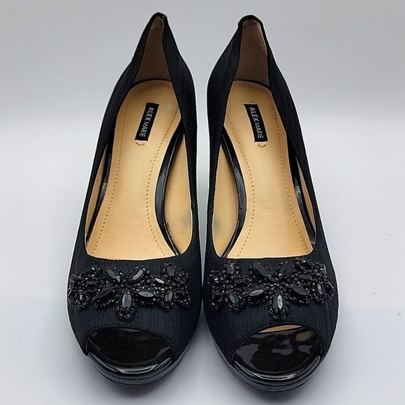 ALEX MARIE Black Heels.  SIZE 9M.  S903 - Picture 2 of 8